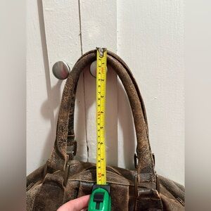 Additional Measurement Pics for— “Brown Leather Slouchy Handbag”